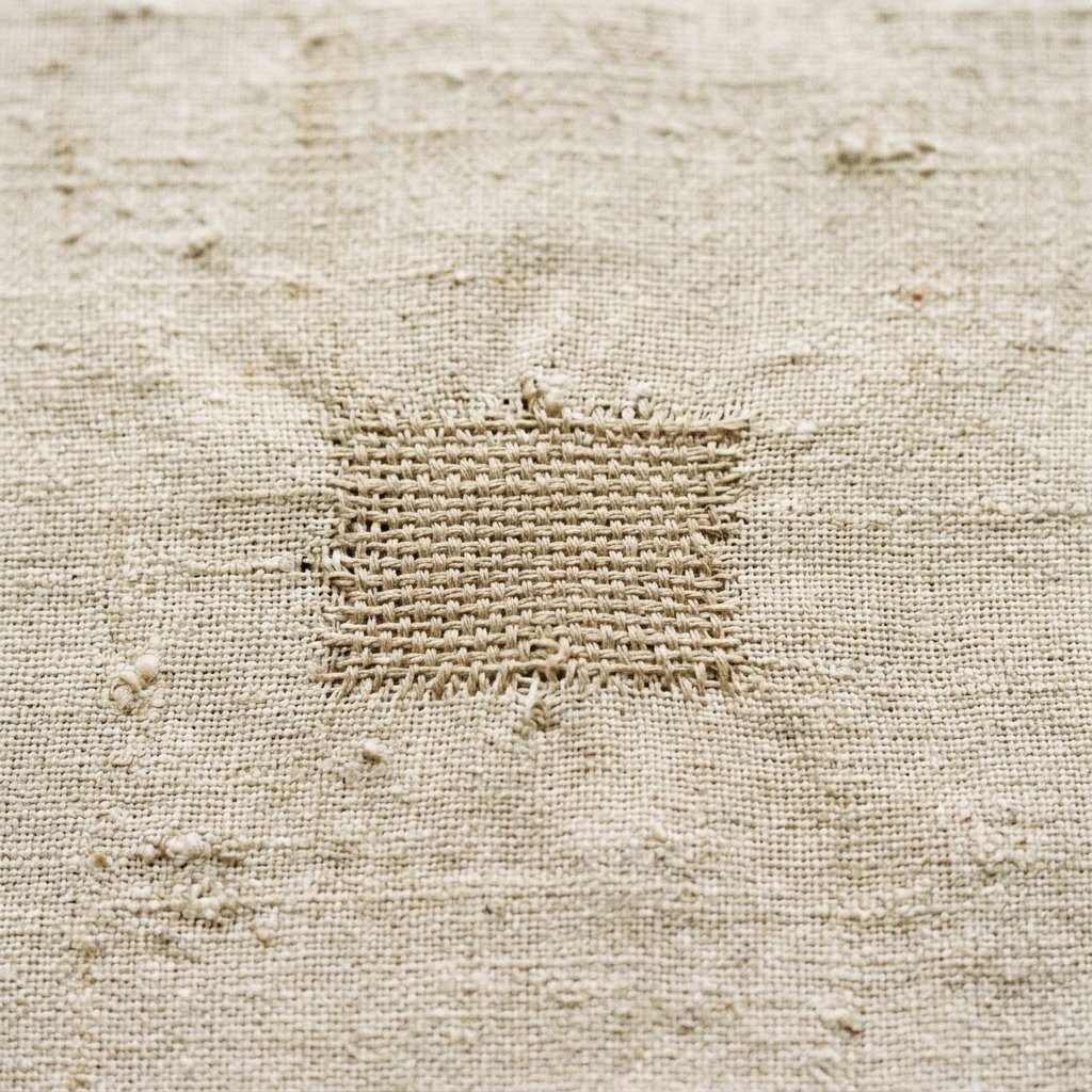 Heirloom hand darning repair